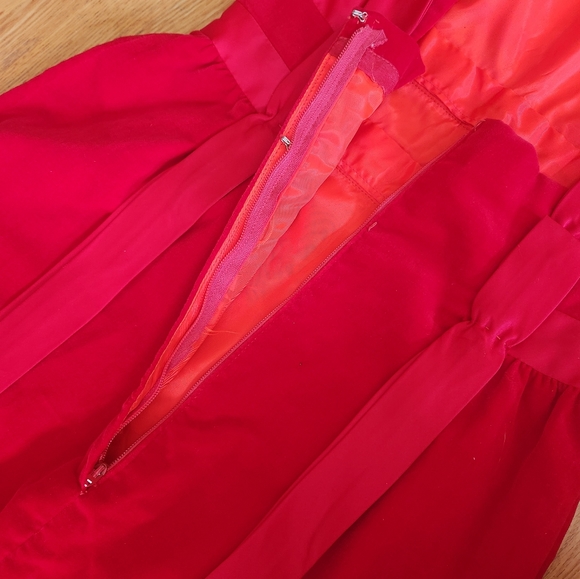 Vintage, 1960s Emma Domb Floor Length Sheath Formal Dress in Red with Ri… - Picture 11 of 12